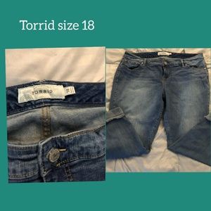 Torrid crop jeans